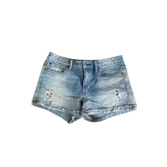 GAP 1969 Light Wash Slim Cutoffs Denim Shorts Size 28 - Picture 1 of 5